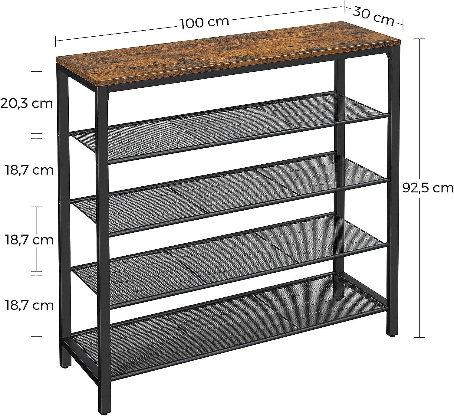 Shoe Rack Storage Organiser 4 Shelves - Ozstylz