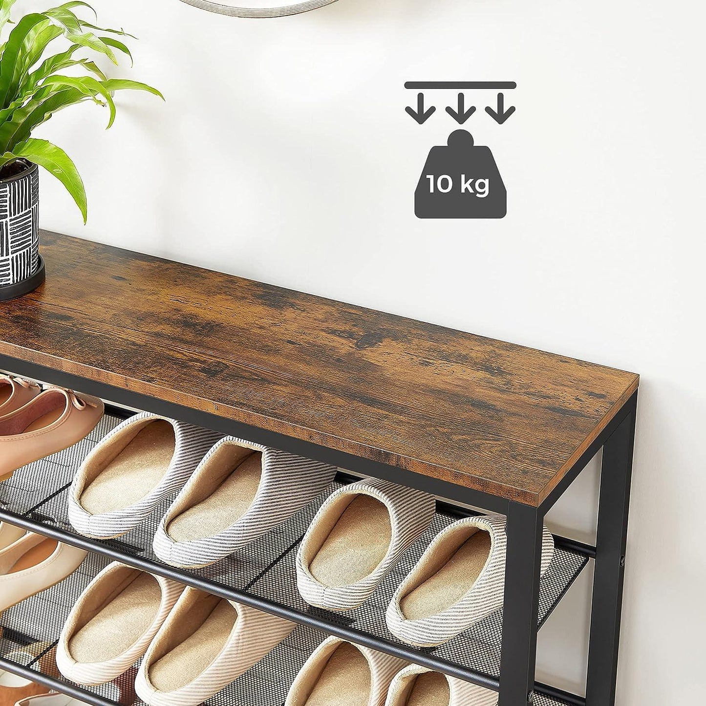 Shoe Rack Storage Organiser 4 Shelves - Ozstylz