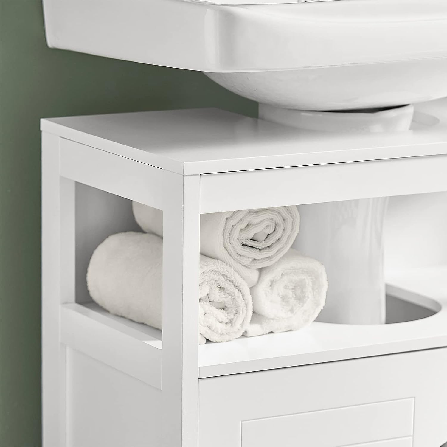 Vanity Unit Bathroom Furniture, White - Ozstylz